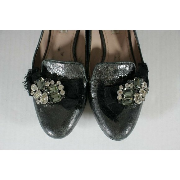 Miu Miu Jeweled Loafers Flats Made In Italy K238 - Picture 5 of 9